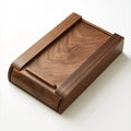 Stando Umber Precision Walnut Under-Desk Drawer on a minimalist home office desk