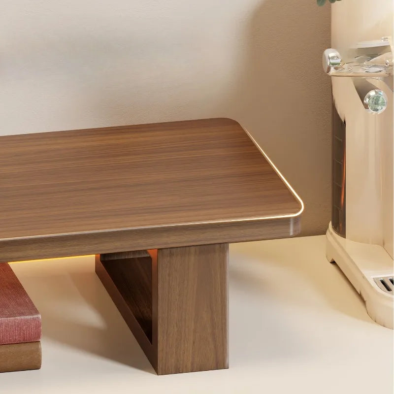 Stando Ridge Recessed Solid Wood Desk Riser detail view 3