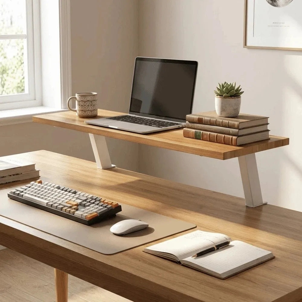 Stando Grove Stacked Solid Wood Desk Riser detail view 2