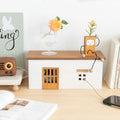 Stando Verge Floating Cable Management Box on a minimalist home office desk