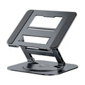 Stando Axis Contoured Rotating Aluminium Stand on a minimalist home office desk