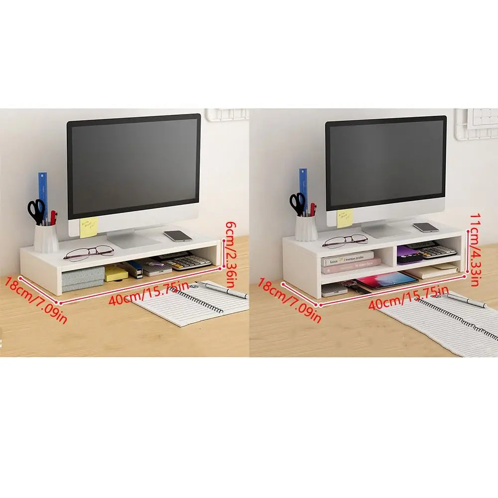 Stando Alder Edge-Stitched Solid Wood Desk Riser detail view 6