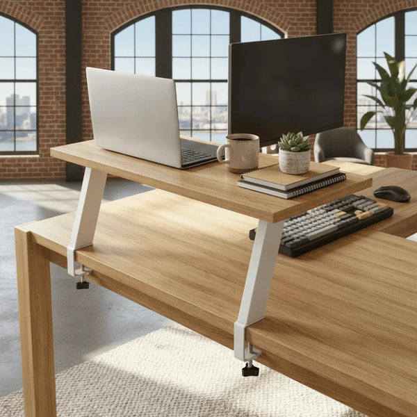 Stando Grove Stacked Solid Wood Desk Riser detail view 3