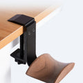 Stando Crest Stacked Headphone Stand on a minimalist home office desk
