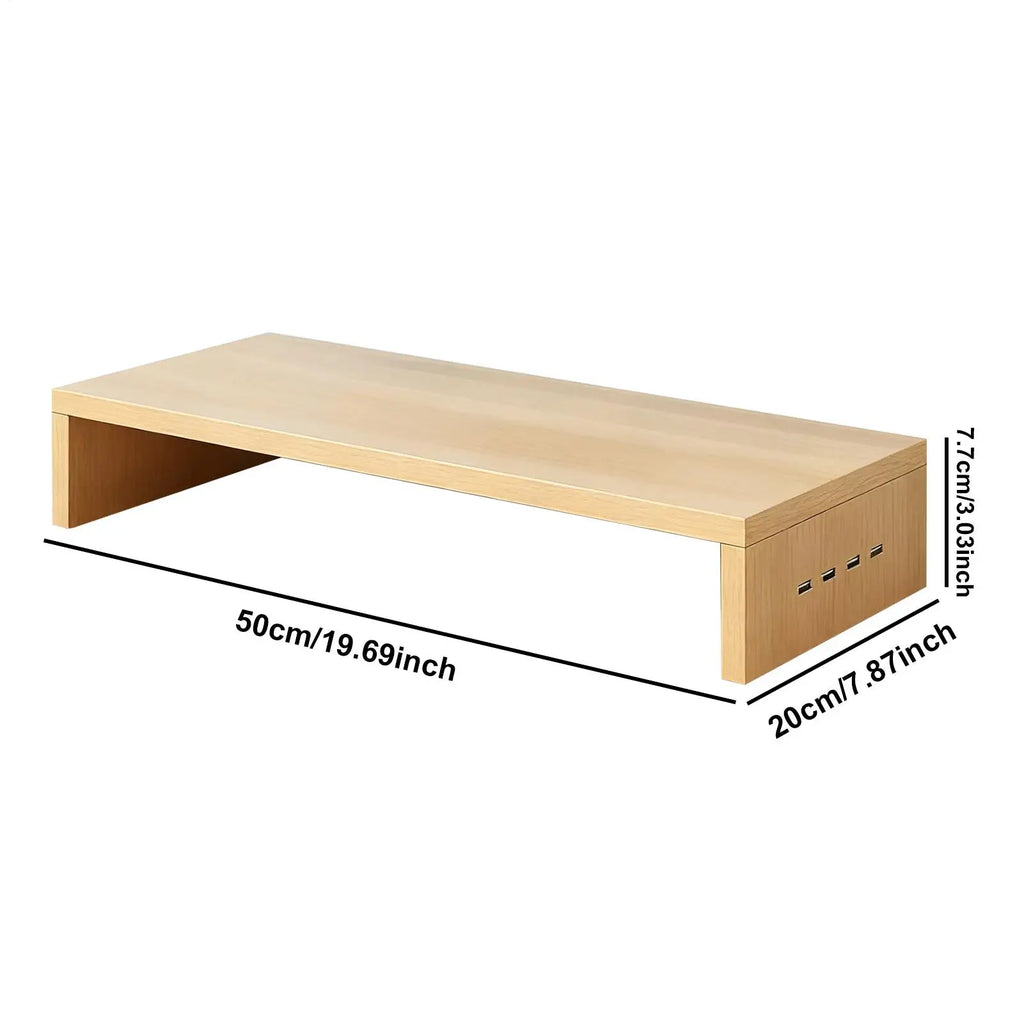 Stando Bracken Recessed Solid Wood Desk Riser detail view 6
