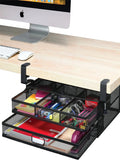Stando Tuck Chamfered Under-Desk Drawer on a minimalist home office desk