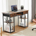 Stando Foundry Modular Workstation Desk on a minimalist home office desk