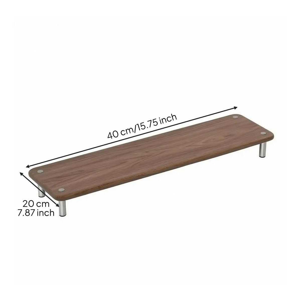Stando Thatch Chamfered Solid Wood Desk Riser detail view 5