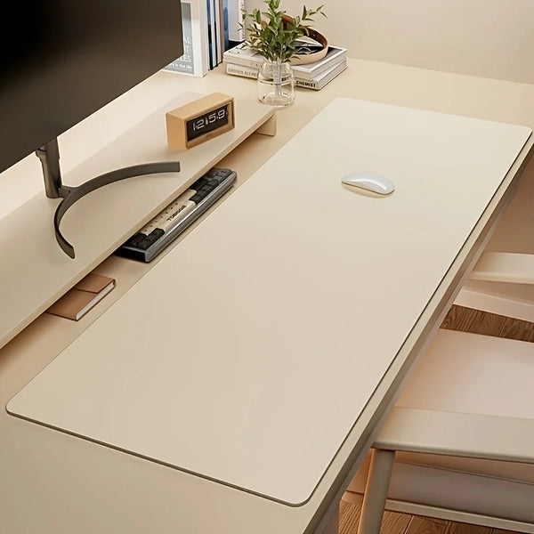 Stando Atelier Slimline Vegan Leather Desk Pad on a minimalist home office desk