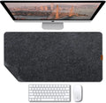 Stando Drape Recessed Merino-Feel Felt Desk Mat on a minimalist home office desk
