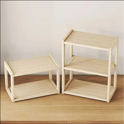 Stando Tier Cantilevered Desktop Shelf on a minimalist home office desk