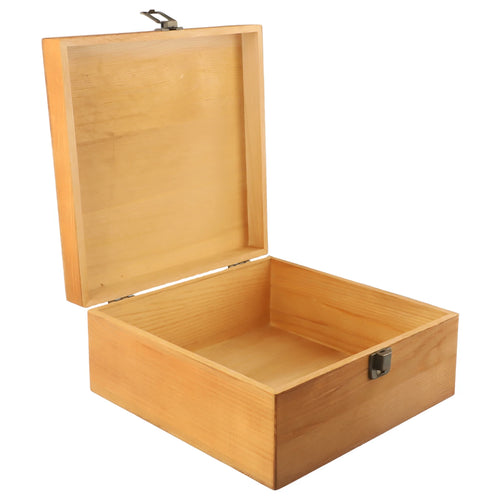 Stando Archive Weighted Wood Storage Box on a minimalist home office desk